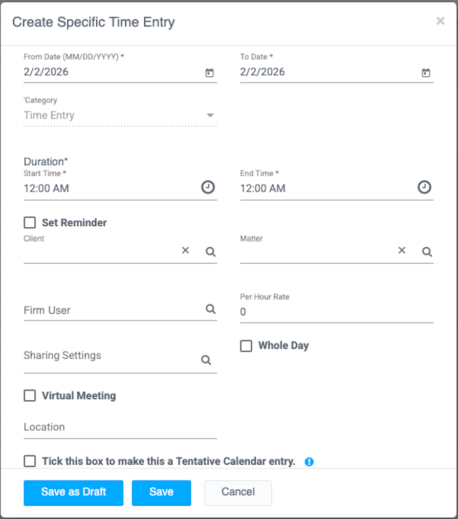 Time & Expense Tracking